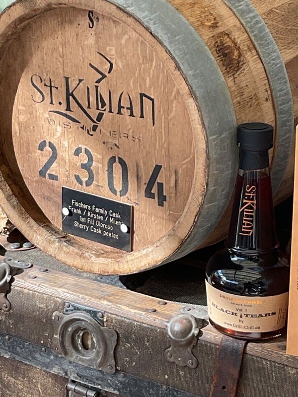 ST. KILIAN WHISKY Private CASK Oloroso peated 51,2% BLACK TEARS by Grill2Chill